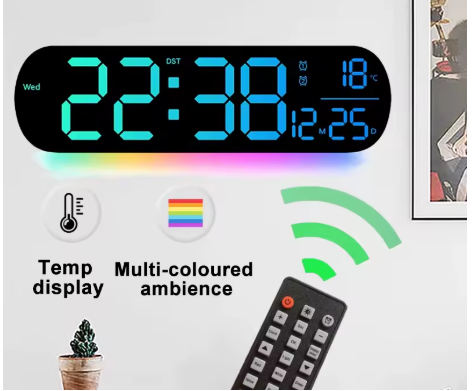 Reloj de pared Digital luminoso LED